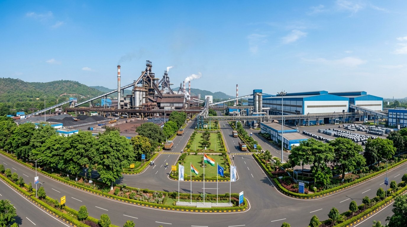 Indian Steel Plant Landscape